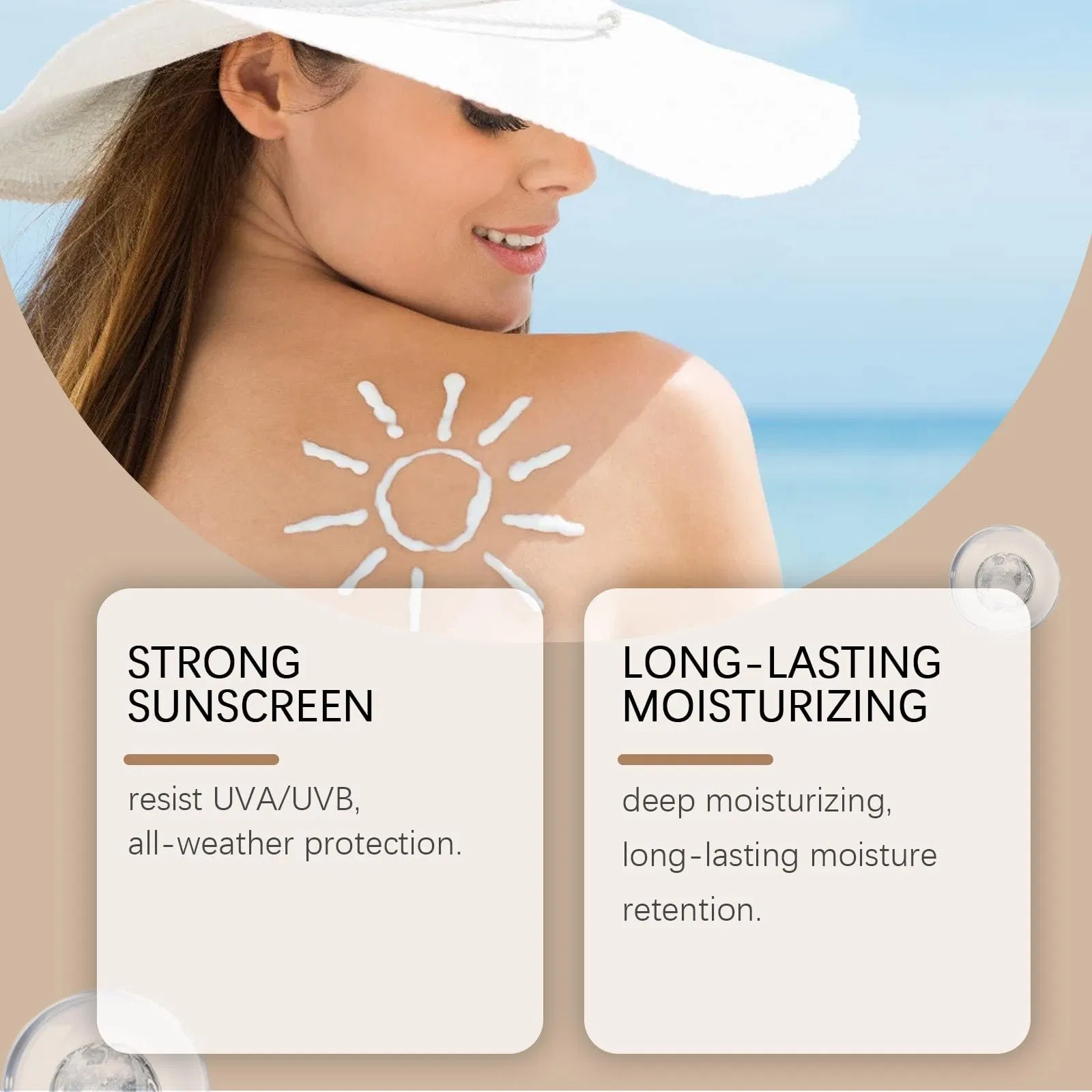 Mineral SPF 50 Sunblock Moisturizer Whitening Organic Sunscreen Face Cream