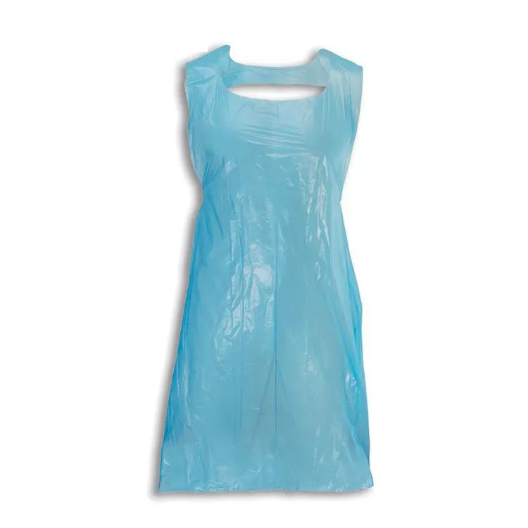 Disposable Plastic LDPE Apron Polyethylene Apron Blue or White for Food Handling