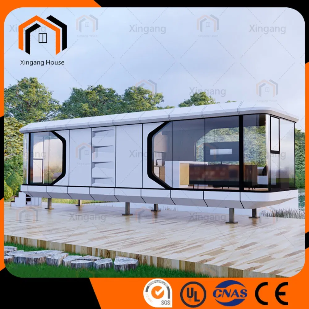 High-Strength Prefab Container Portable Modular Space Capsule House with Kitchen