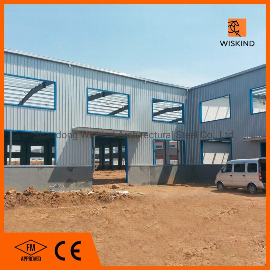 China Q345b Prefab Steel Structure Building with Beam for Warehouse /Commercial Workshop /Industrial Storage Shed /Metal Garage Plant