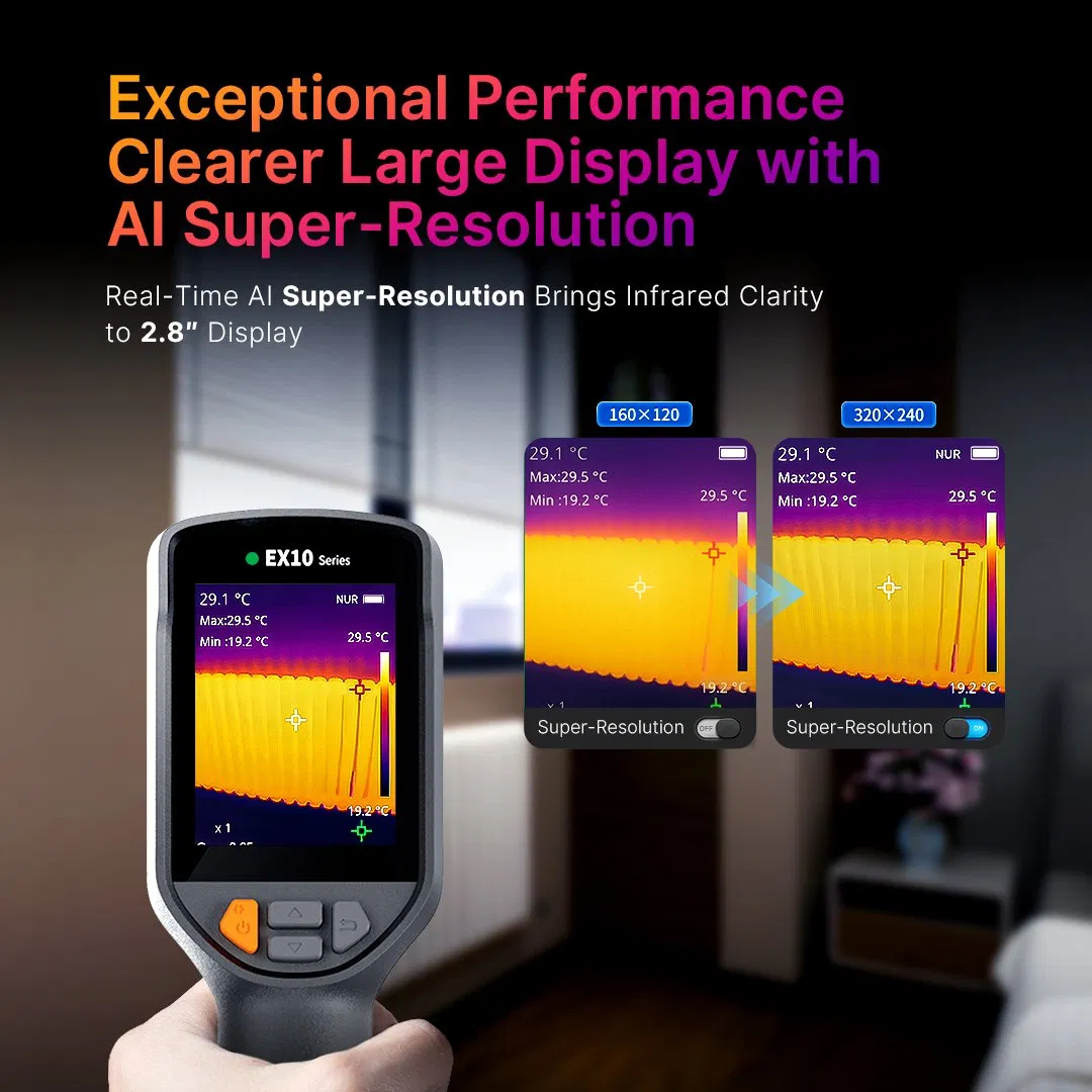 Professional Raythink Ex10 Handheld Thermal Camera: 2.8-Inch Display & WiFi for Electrical Maintenance