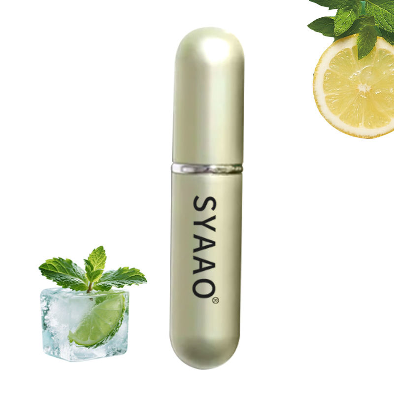 New Type Full Aluminum Metal Aroma Nasal Inhaler with Cotton Wicks