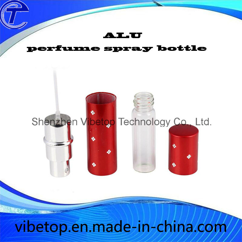 Mini Aluminum Perfume Sprayer Atomizer Bottle Refilled with Bottom