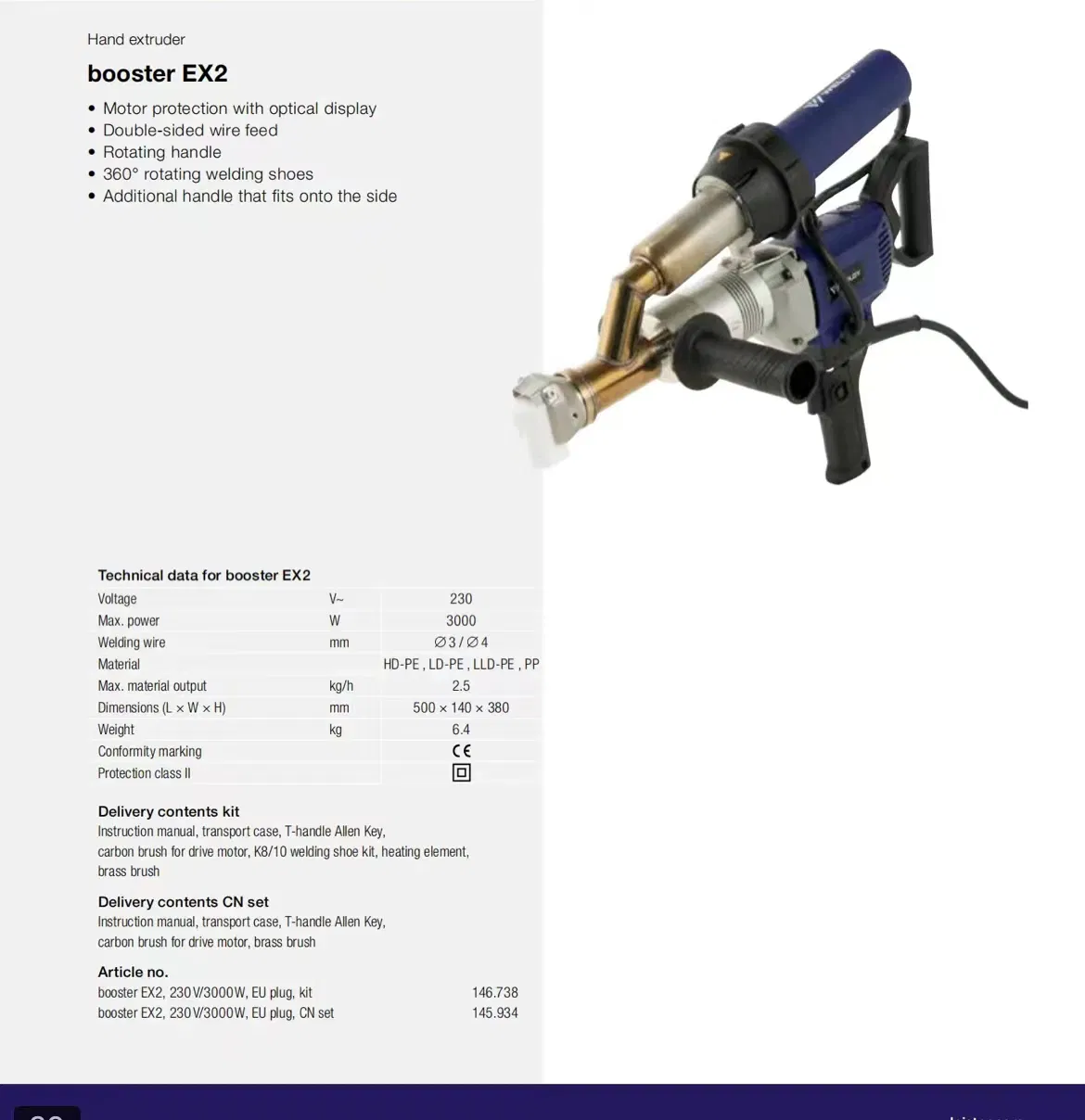 Hot Sale Hand Extruder Ex-2 for Factory Price in China/American/Australia/Europe