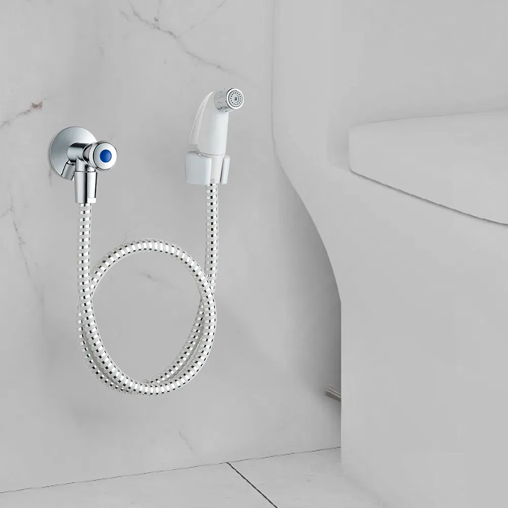 Hardware Shattaf Spray Handheld Bidet Sprayer for Toilet Sliver Color Shataff