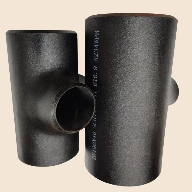 High Quality 304 Carbon Steel Stainless Steel Equal Tee Butt Welded Pipe Fitting