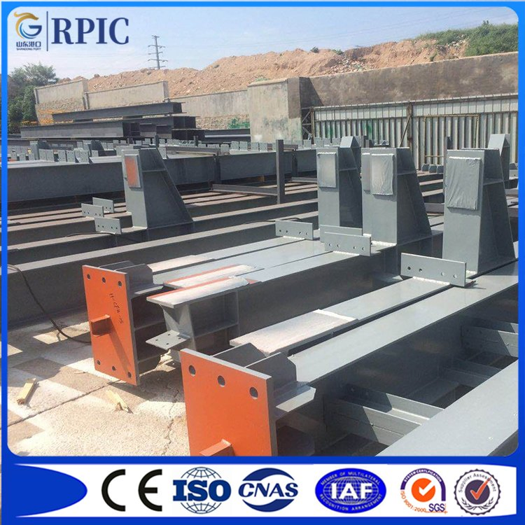 Light Welded Steel Column H Shape Steel Beam Q235B/Q345