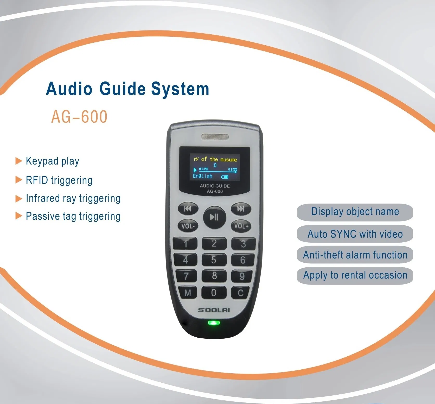 Аудиогид AG-600 для экскурсий