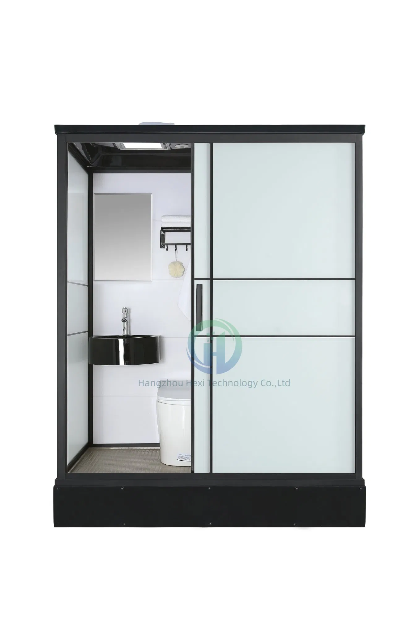 Sanitary Ware Cabin Luxury Portable Modular Glass Design Hotel Complete Shower Steam RV Sink Toilet Prefab Bathroom Pod for Sale