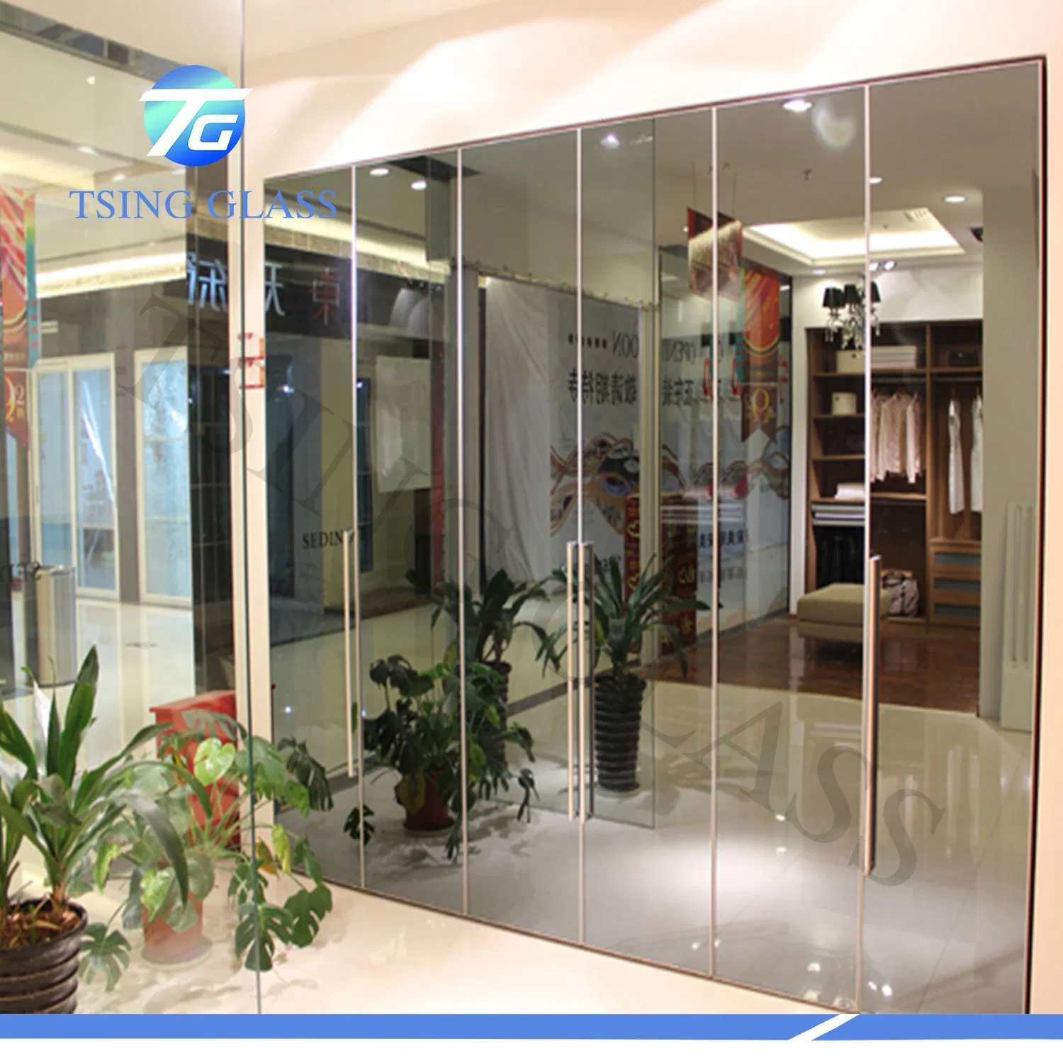 Factory Outlet 3mm/4mm/6mm/8mm/10mm/12mm Tempered Mirror/Shock Proof Mirror/Anti-Oxidation Mirror/Safety Tempered Mirror for Dance Studio/Hotel/Changing Room