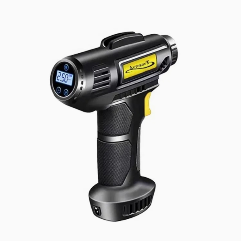 Compact Portable Tire Inflator with 2000mAh Dual Batteries for on-The-Go Convenience