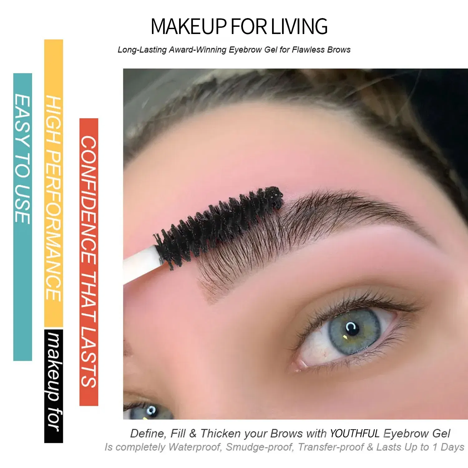 5 Colors Long Lasting Eyebrow Dye Cream