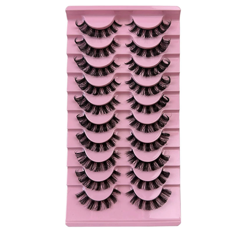 Dd Curl 10 Pairs of High Quality Simulation Thick Curly Russia False Eyelashes