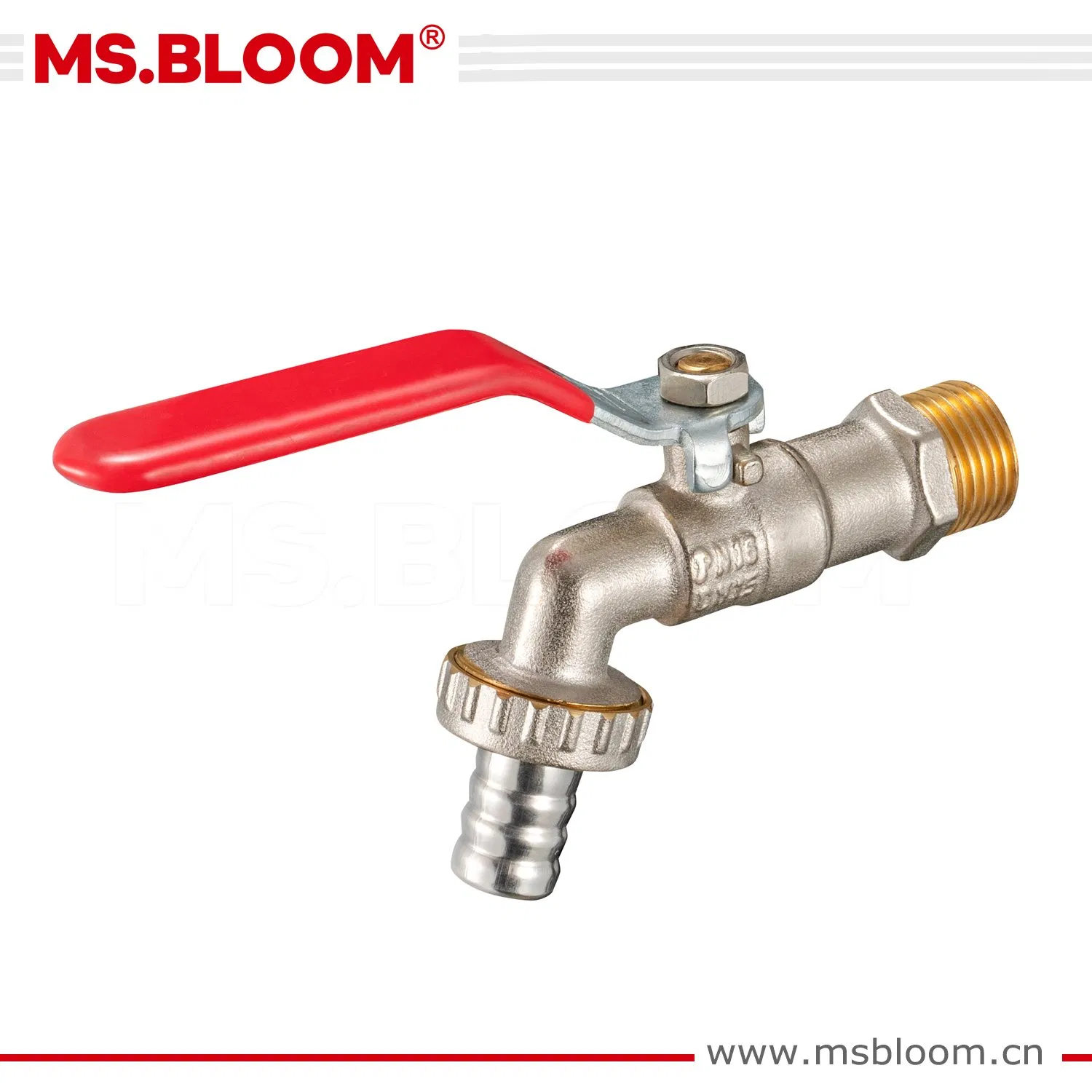 Nickel Plated Brass Steelhandle Bibcock