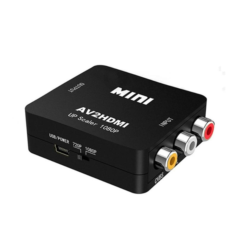 Конвертер HDMI в AV, портативный, 1080P