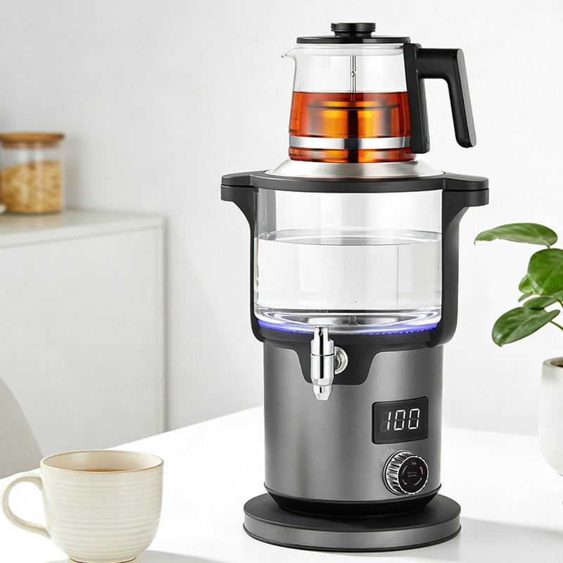 Household Appliance Electric Water Boiler Digital Tea Maker Machine 4.5+1.1L Dual Large Capacity Kettle for Efficient Tea Making