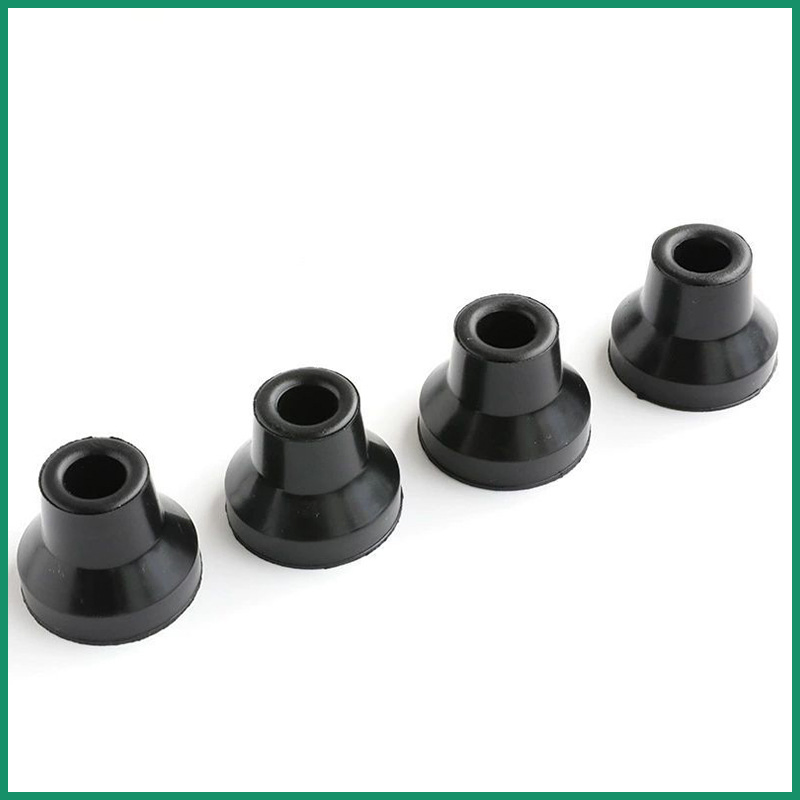 Durable Round Black Rubber Chair Leg Caps for Protection