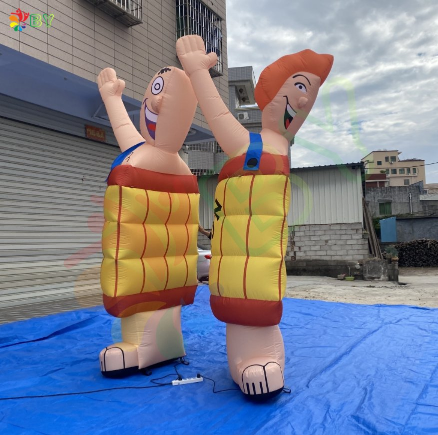 Half Abraham Balloon Popular Cheap Inflatable Holland Cartoon for Yard Decoration