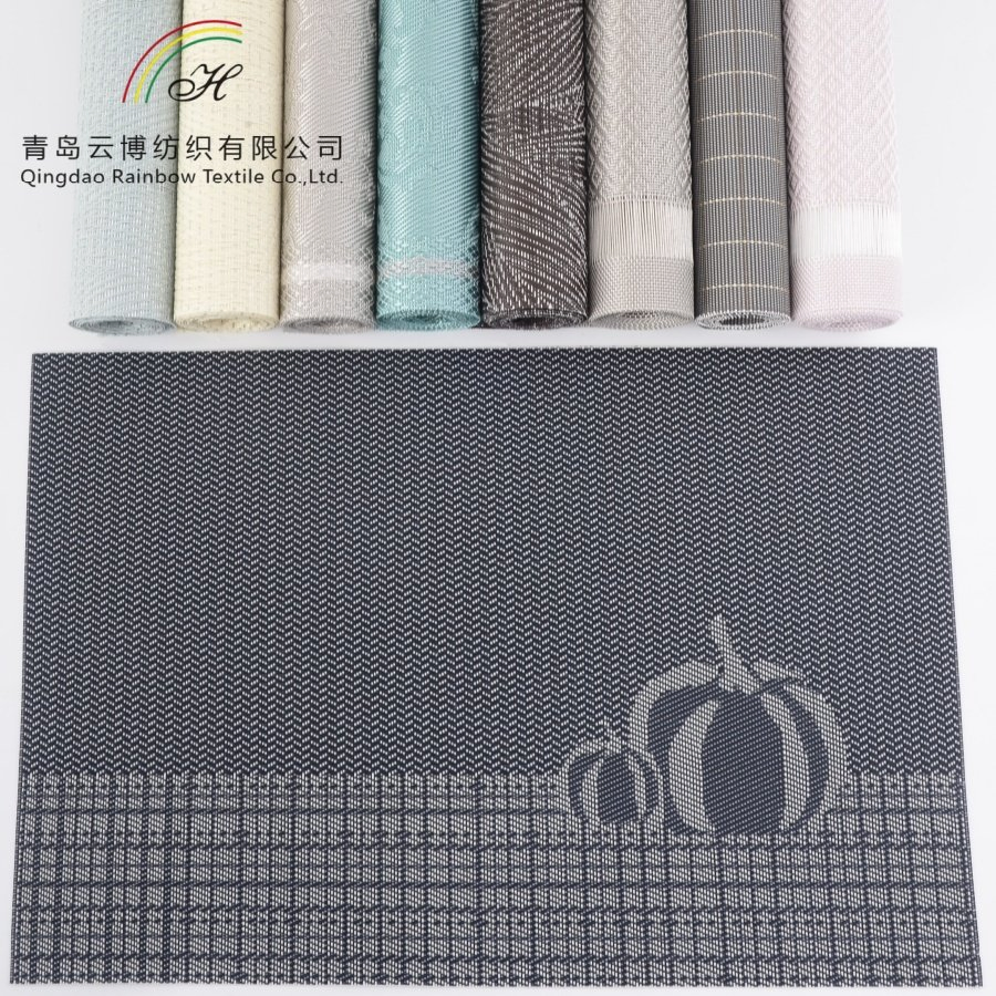 Wholesale Table Decor Rectangle Place Mat Custom Polyester Waterproof Dining Table Placemat with Printing