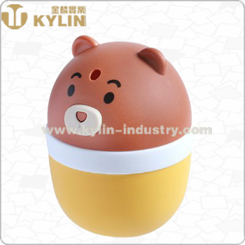 Stocked Wheat Straw Owl Shape Toothpick Dispenser Press Type Toothpick Holder