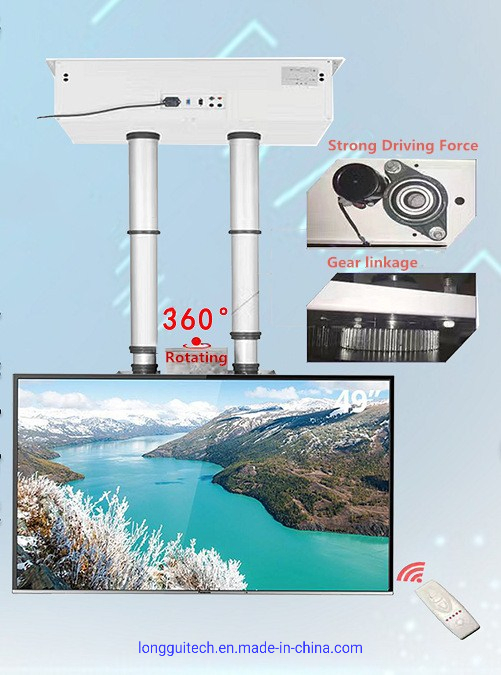 Suitable for 65-86 Inch LCD TV Motorized Ceiling TV Mount