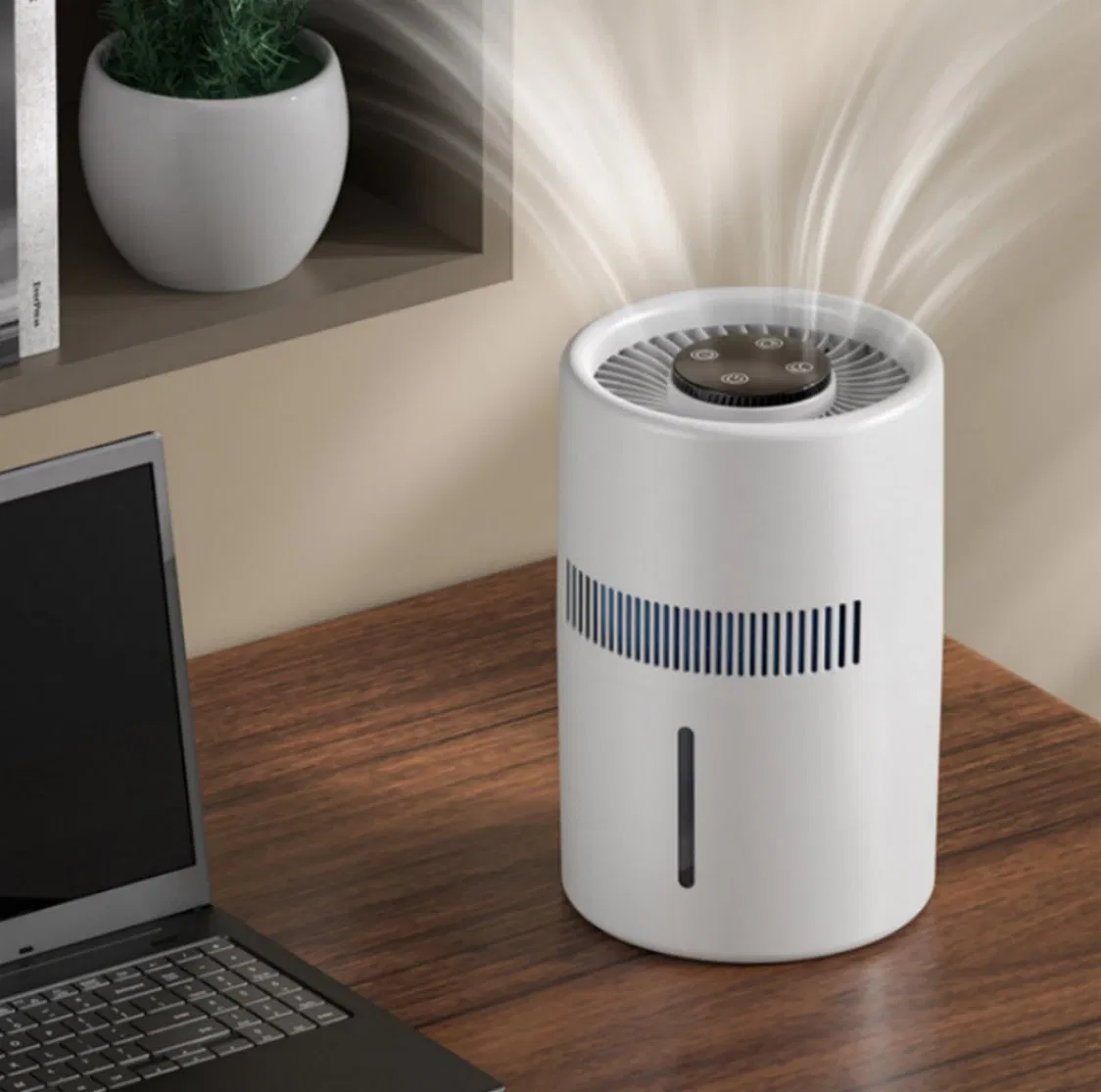 Air Evenly Long-Lasting Evaporative Top-Fill Quiet Home Compact Office Bedroom Humidifier