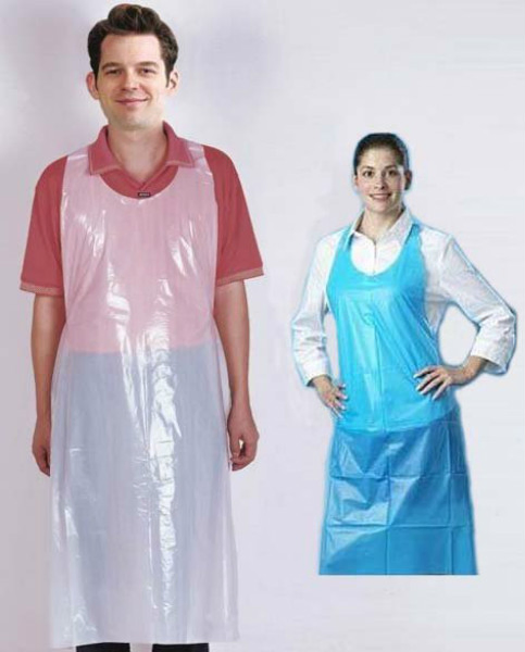 Medical PE Apron Poly Coated Apron Disposable HDPE/LDPE Apron