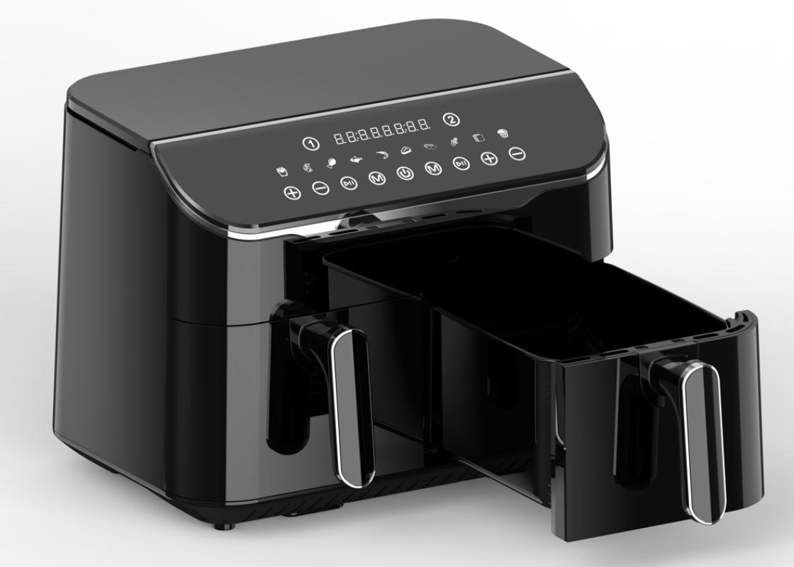 8L Double Air Fryer Electric Touch Screen Deep Fryer