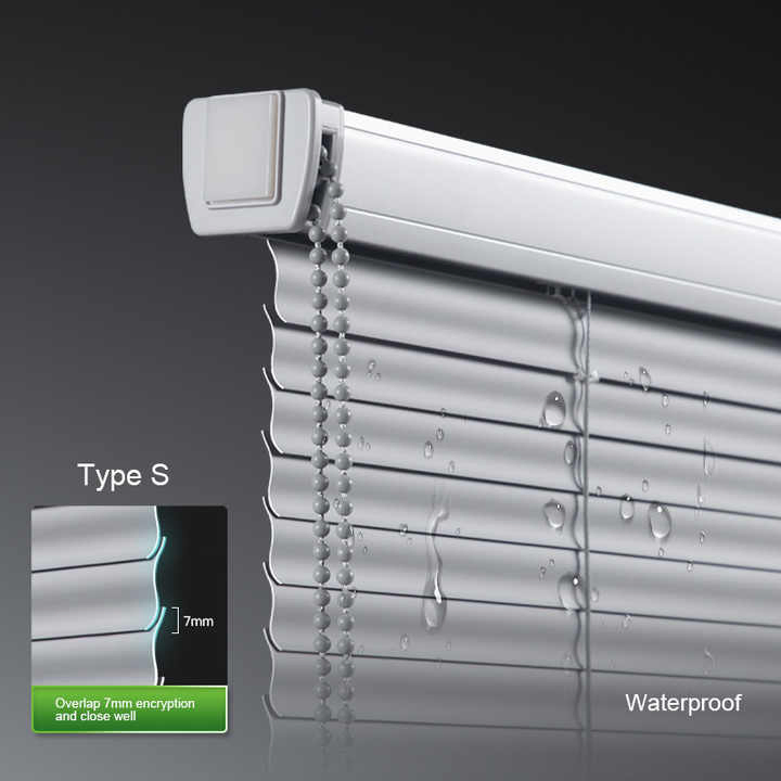 Aluminum Cordless Venetian Blinds Luxury No Drill Vertical Spring Roller Shades