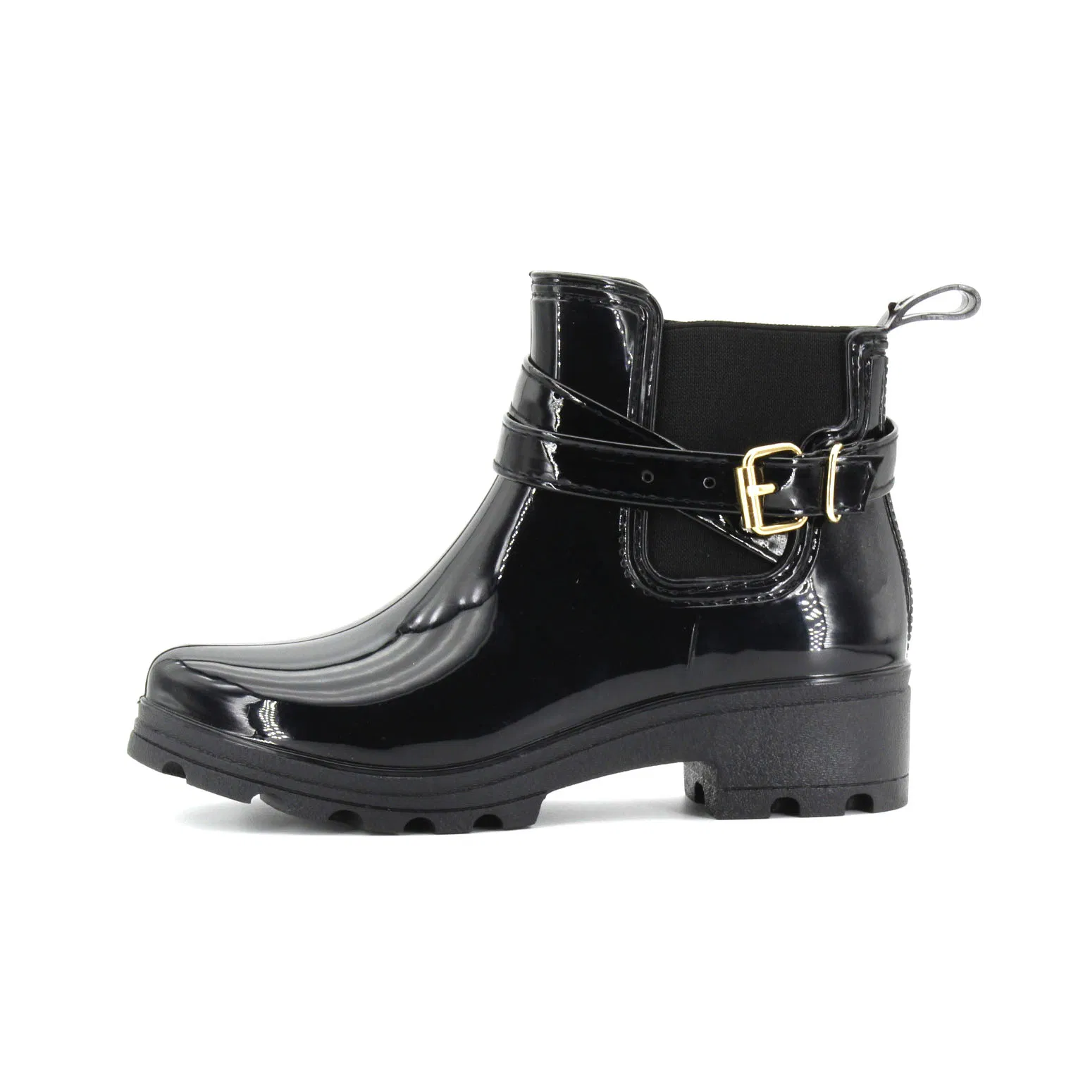 Ladies Fashion Ankle Thick Sole Waterproof PVC Rain Boots