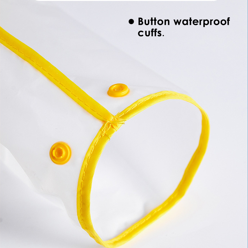 Foska Transparent Kids Cartoon Cute Waterproof EVA Raincoat