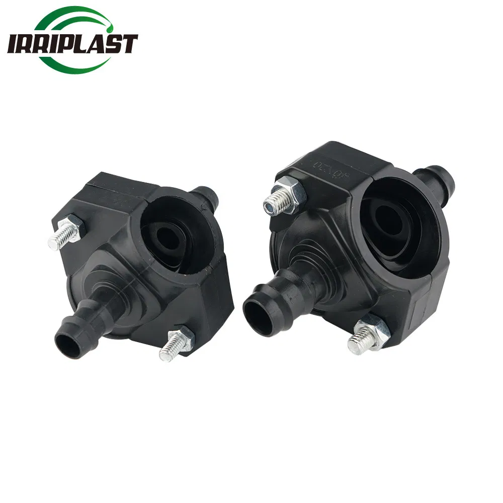 New Style Flange Compression Fittings Irrigation Double Saddle with Single or Double Output