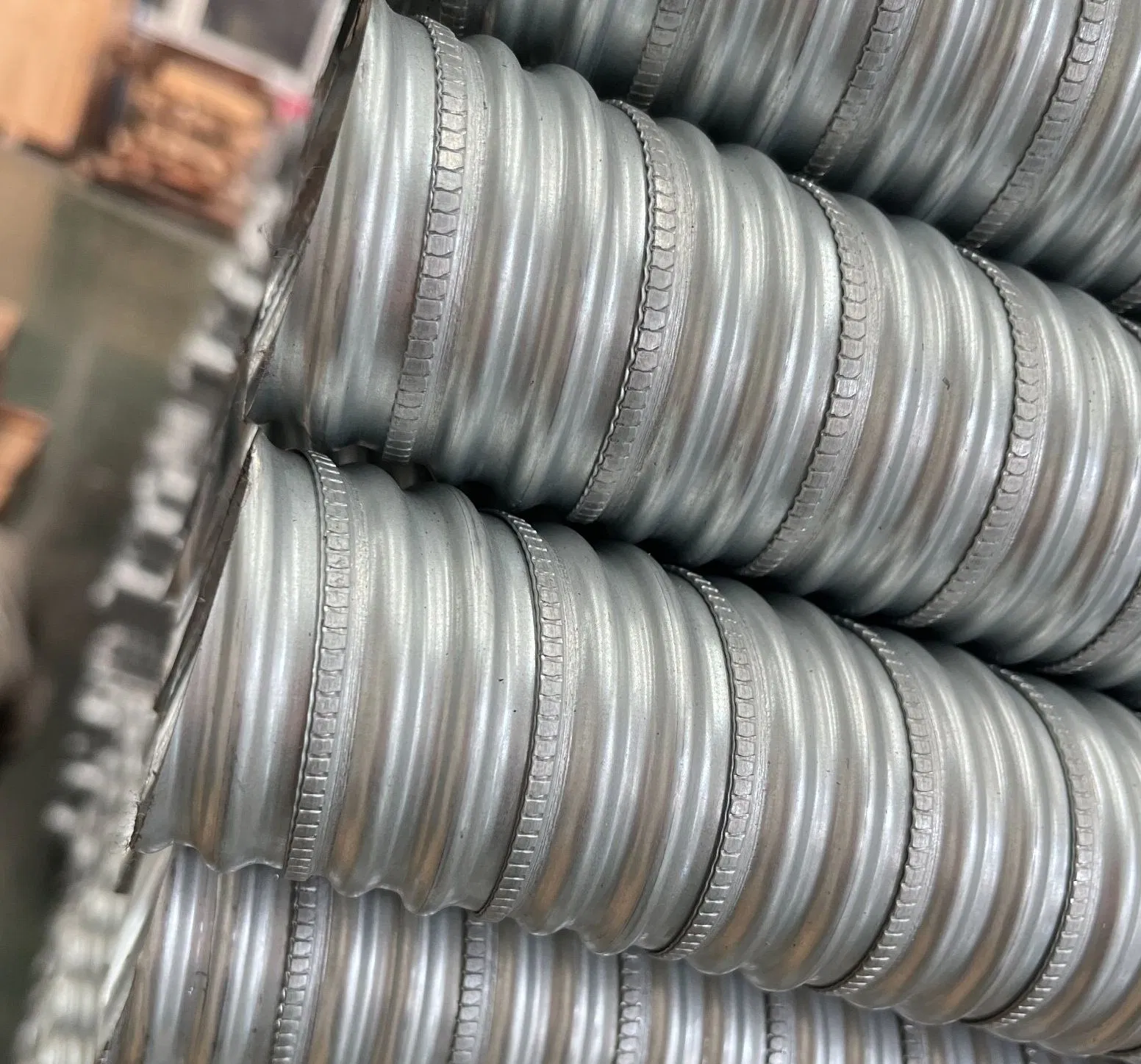 Post Tension Prestressed Galvanized Steel Corrugated Duct Double Wall 80mm