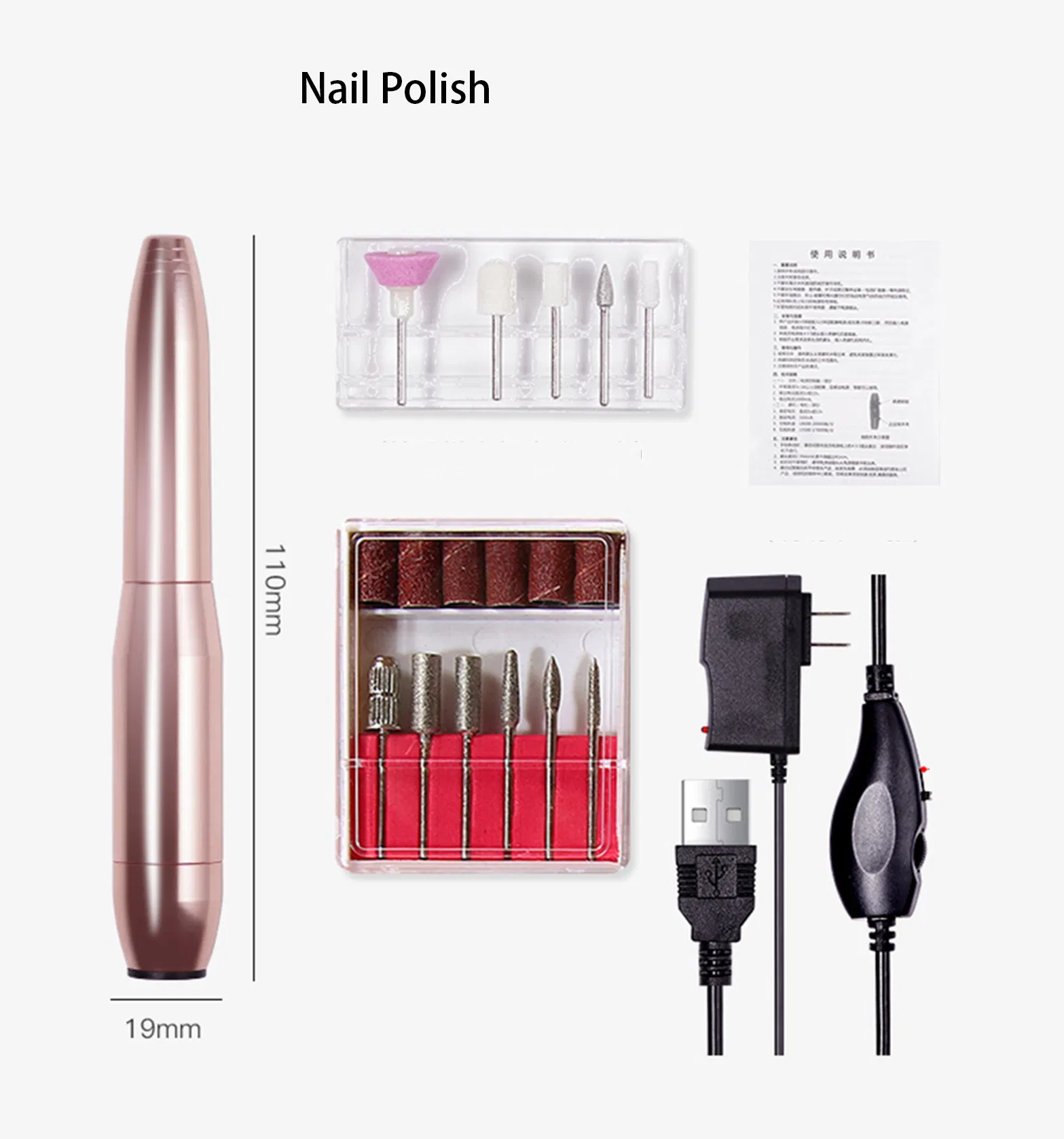 New Arrivals Low Noise Low Vibration Nail File Drill Professional Nail Drill Polisher