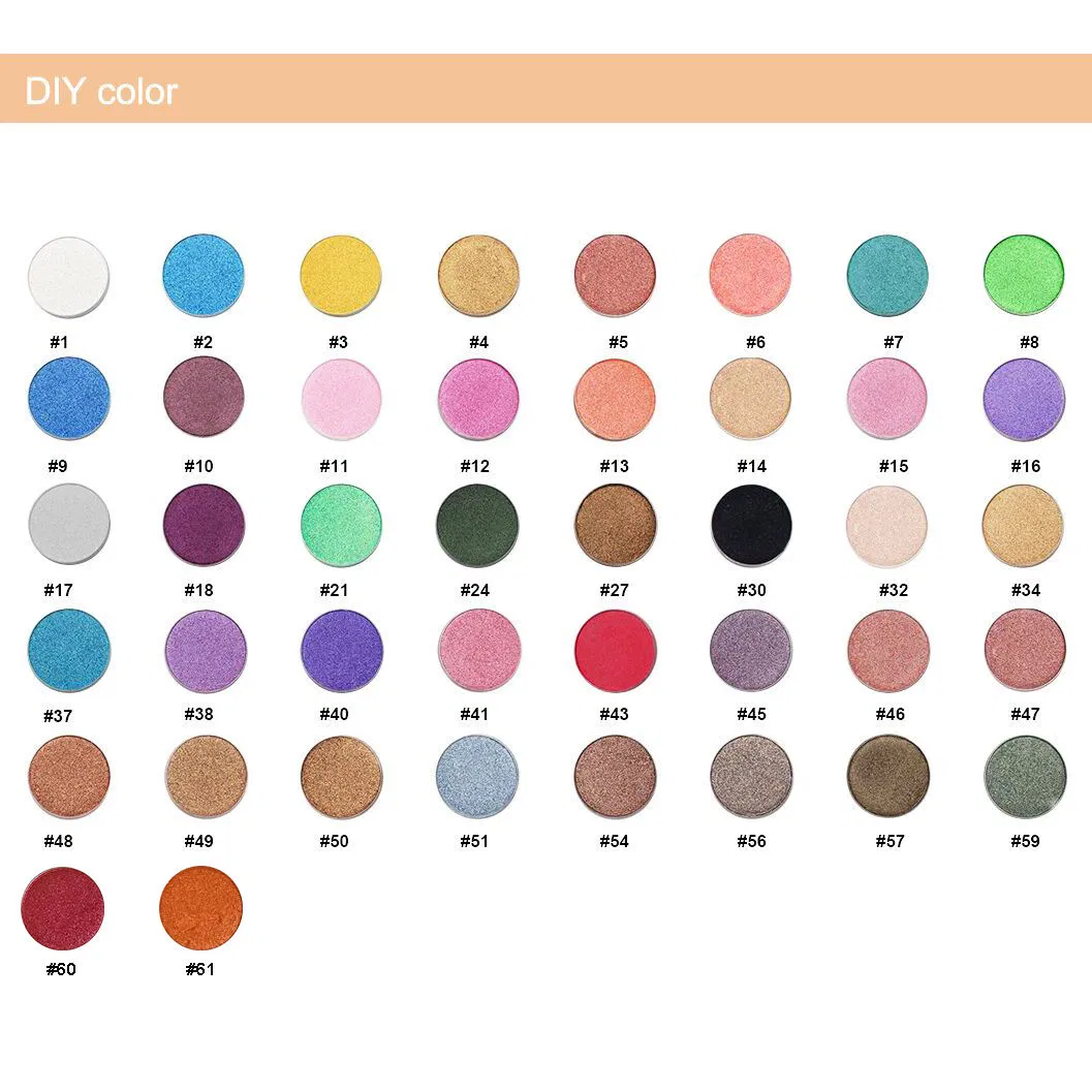 Magnetic Eyeshadow Palette Eye Shadow Refill Pans for PRO Palette OEM Fit for 26mm Pans
