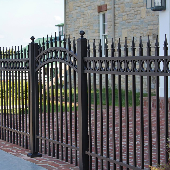 Metal Fence Steel Fence Panel Wrought Iron Garden Fence Tubular Picket Pool Fence Steel Fencing