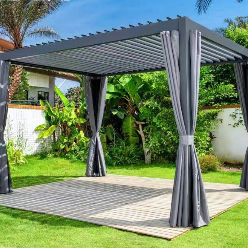 Customized by Chinese Manufacturers, This Low-Priced Electric Aluminum Alloy Roller Shade Awning Is a Retractable Glass Roof with High-Quality Sunshade Canopy.