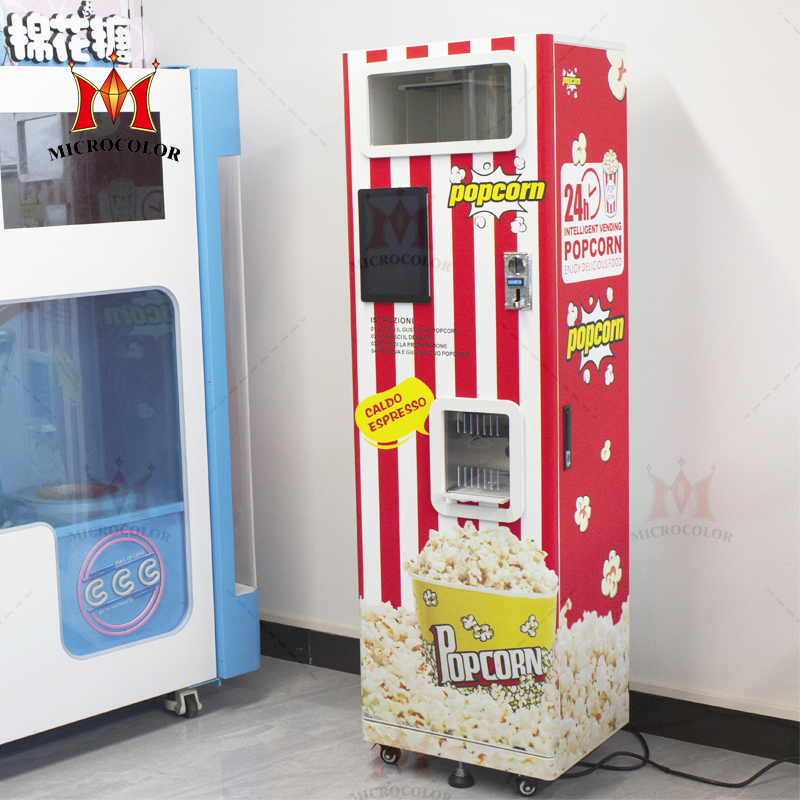 Custom Popular Cinema Popcorn Vending Automatic Pop Corn Vending Machine Popcorn Machine for Sale