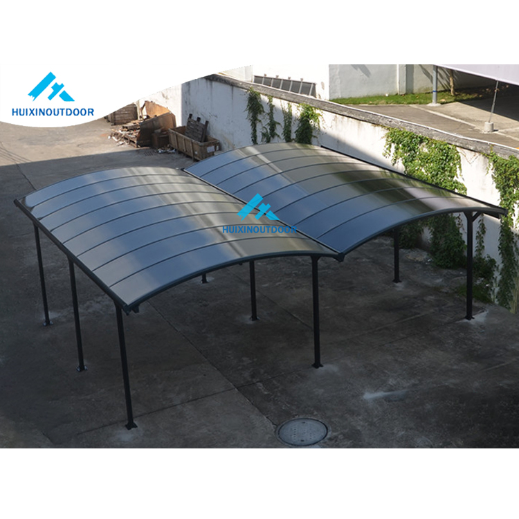 Morden Style Canopy 2 Shelter Aluminum Driveway Gate