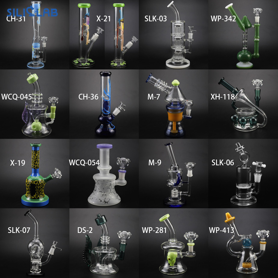 Slk-02 Crystal Tobacco Smoking Delicate Glass Water Pipe