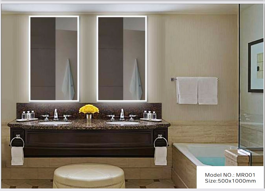 Home/Hotel Modern Decoration Furniture Wall Mounted LED Mirror