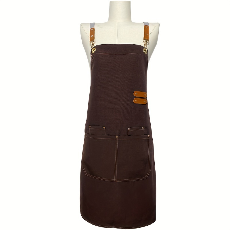 Promotional Durable Stylish Polyester Multipurpose Waterproof Canvas Apron Barista Work Clothing
