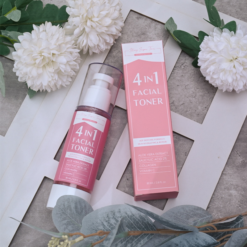 Beauty Cosmetics Private Label Clear Pores Brightening Salicylic Acid Collagen 4in1 Toner