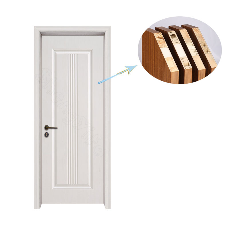 Shengyifa Waterproof WPC Frame Soundproof Interior Bathroom WPC Door Skin for Sale