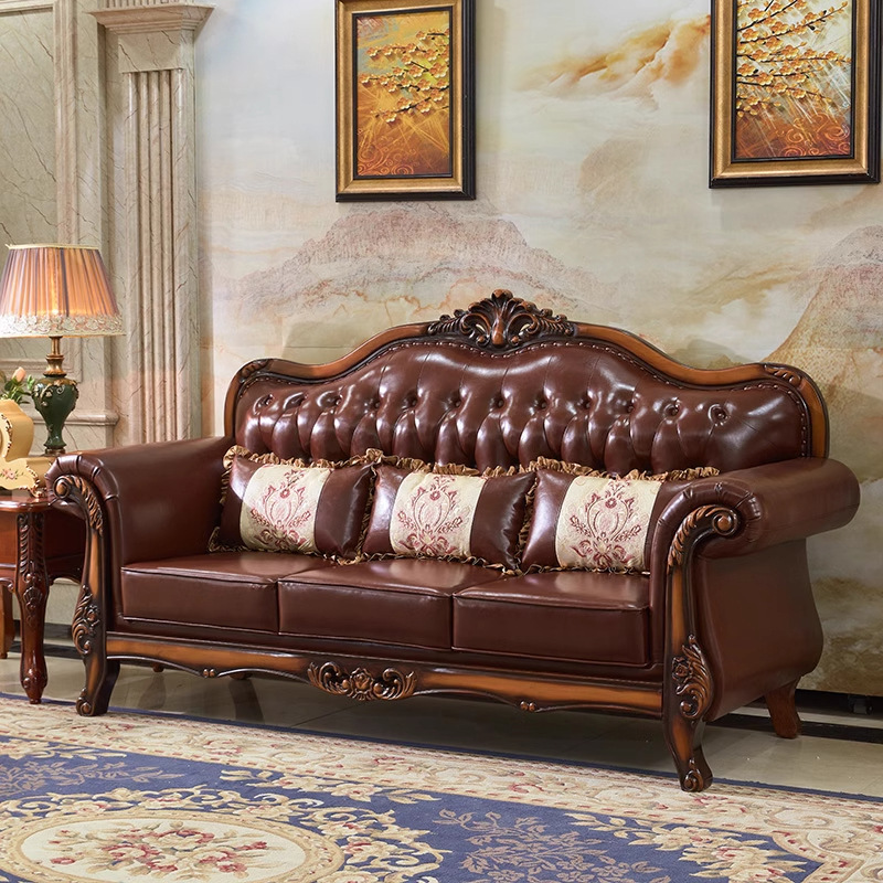 Мебель для гостиной массив дерева ретро стиль резная