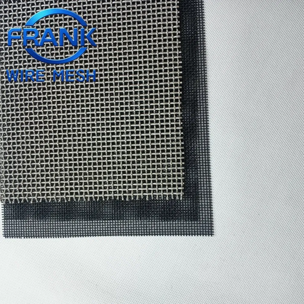 Wind Load Resistance 14 16 Mesh 304 316 Black Stainless Steel Anti Theft Security Screen for High Altitude Equipment Platform Fence