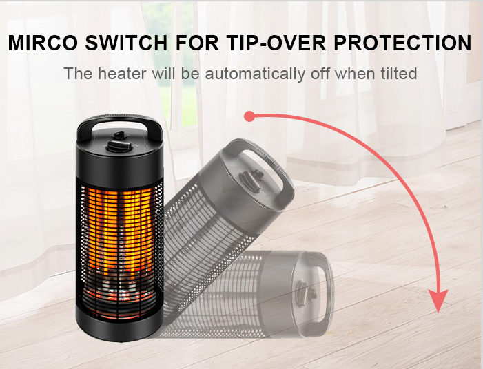 1200W Carbon Fiber Patio Intrared Heater Fast Heating