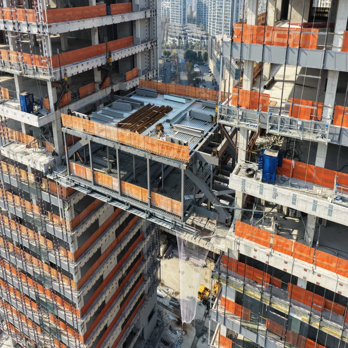 Perfab China Wholesale Customized ISO CE Steel Structure Building Material of Large-Span Heavy Steel Link Corridor for 3D Ecological Industrial Park