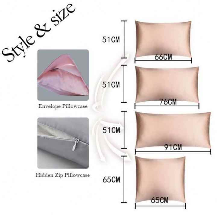 16/19/22mm Factory Wholesale High Quality 100% Mulberry Satin Silk Pillowcase Envelope Silk Pillow Case