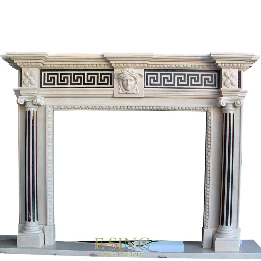 China Popular Sale Stone Mantel Marble Fireplaces Prices